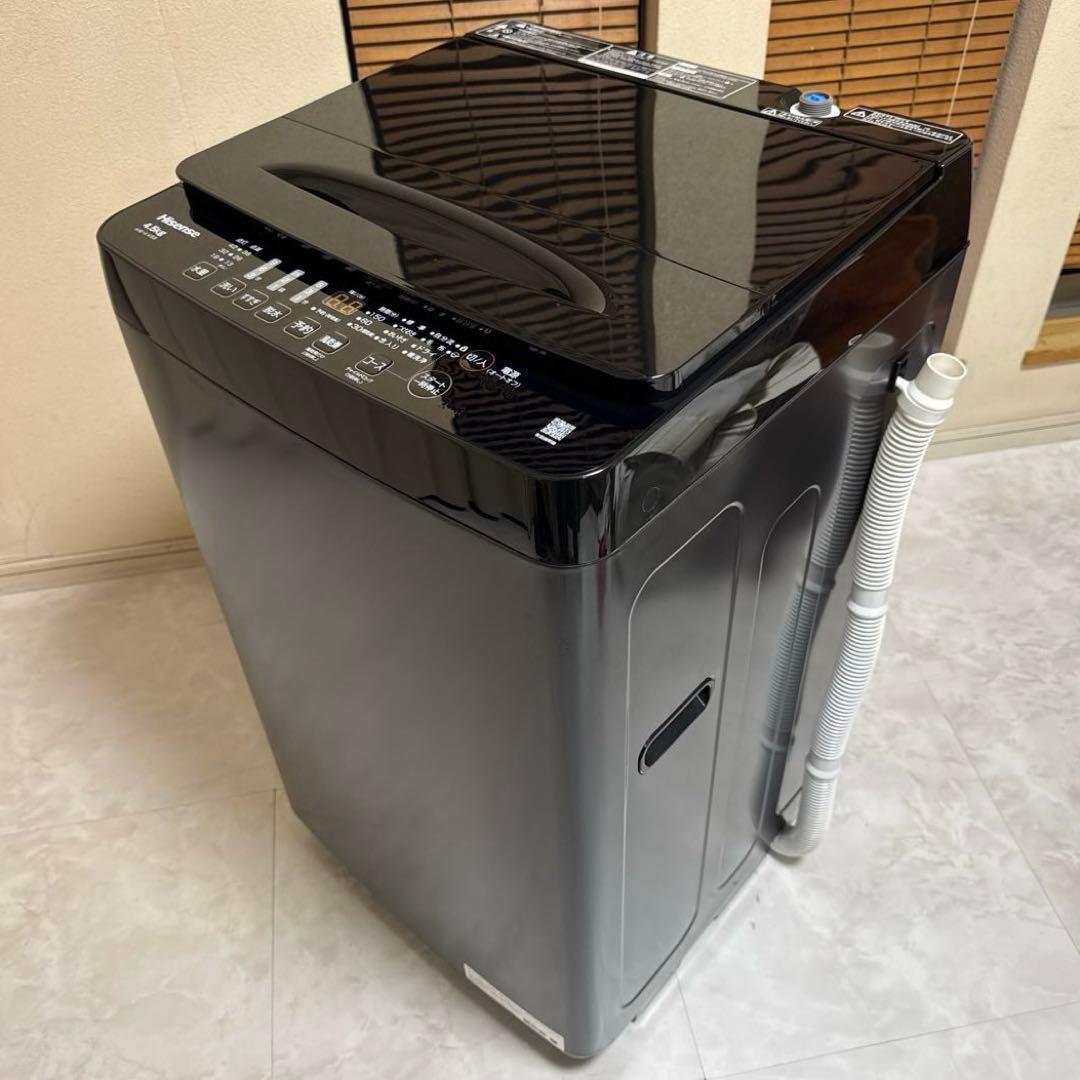 美品 Hisense 2024年製 最新モデル 縦型洗濯機 4.5kg 風乾燥付 - メルカリ