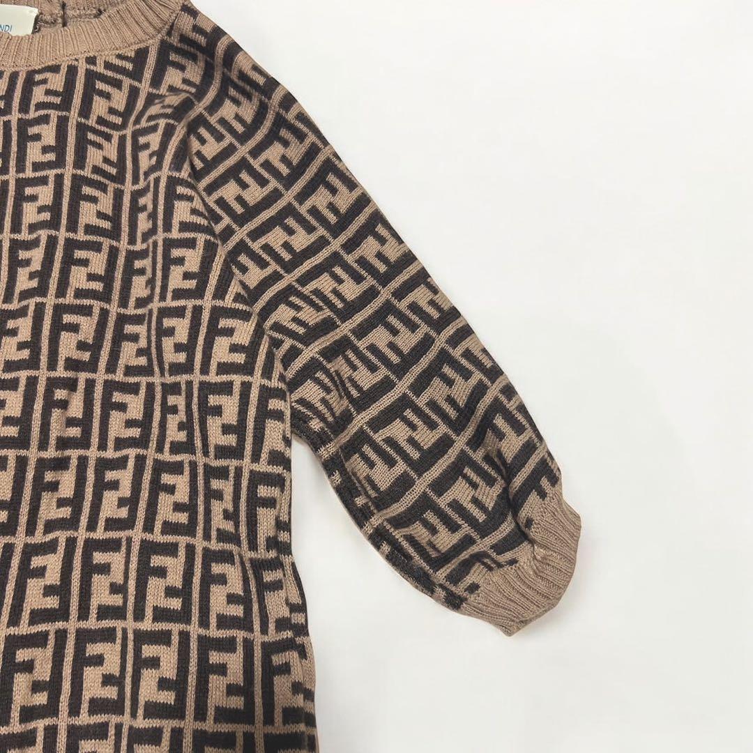 FENDI フェンディ ロンパース ズッカ 総柄 1M カシミヤ混