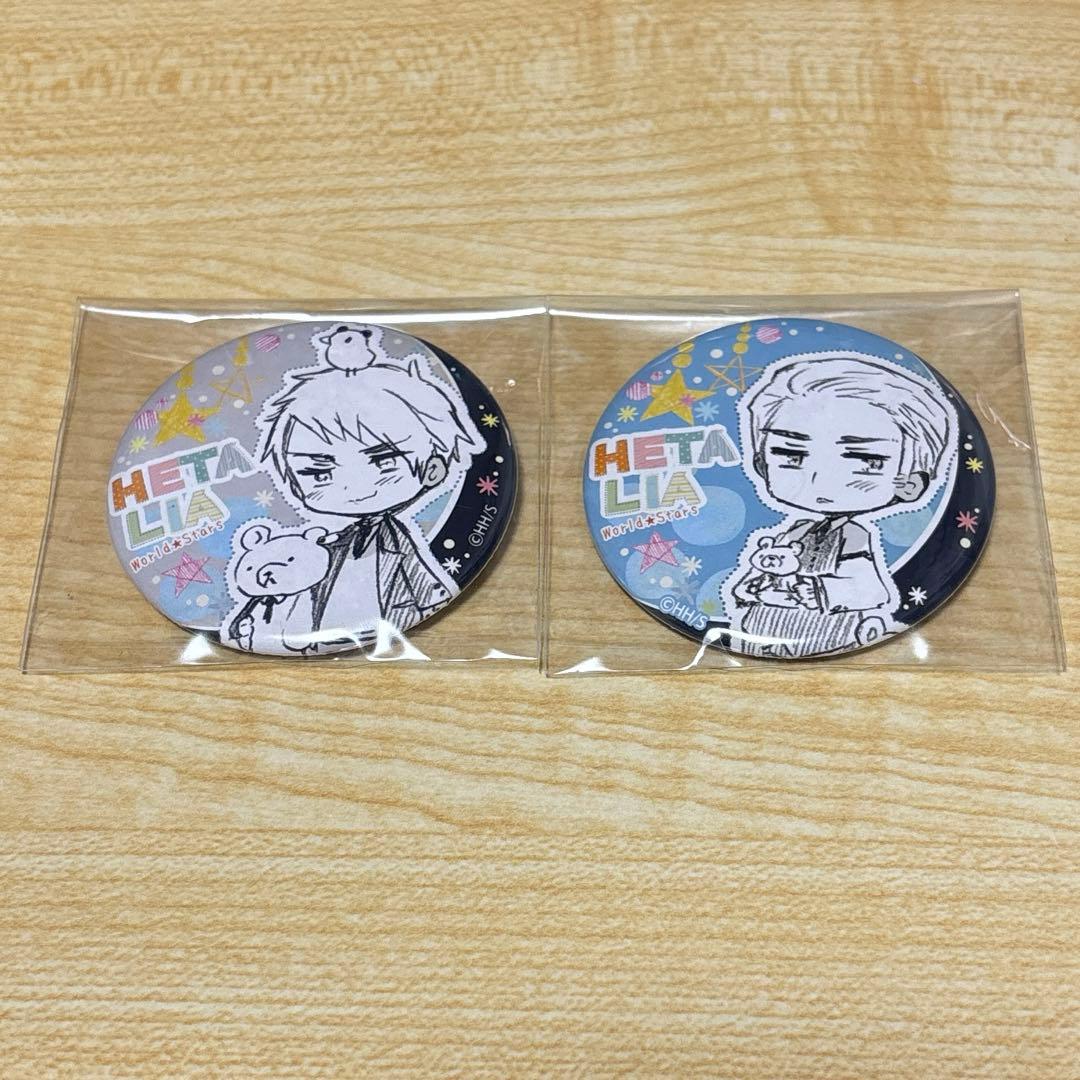 ヘタリア World Stars プロイセン ドイツ 缶バッジ 2個セット - メルカリ