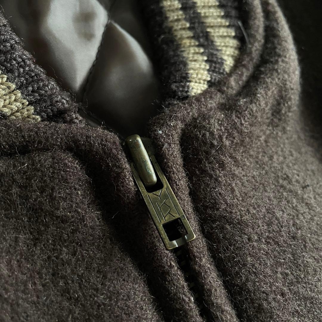 90's Scoop Brown“牛革“stadium jacket