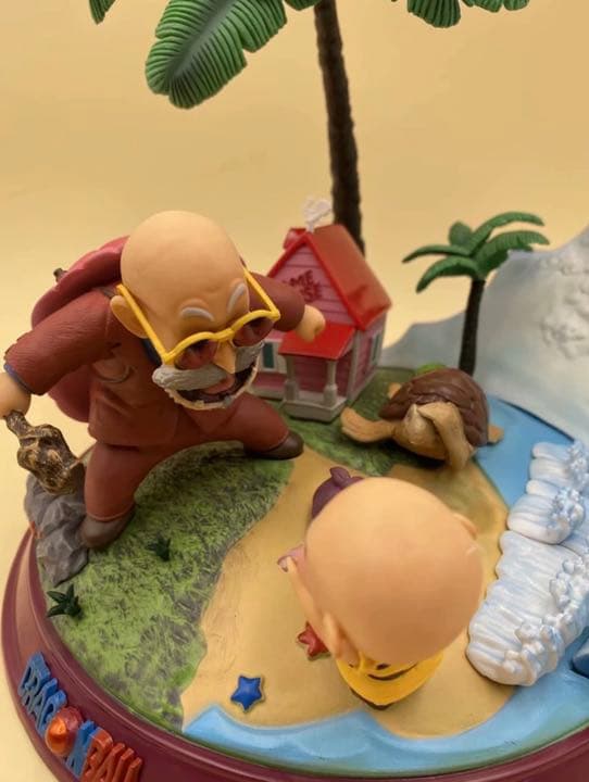 《超激レア》ドラゴンボール　無印　亀仙人　クリリン　悟空　名シーン　フィギュア