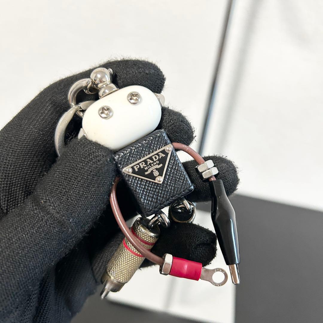 美品 PRADA プラダ ロボット キーホルダー エドワード バッグチャーム