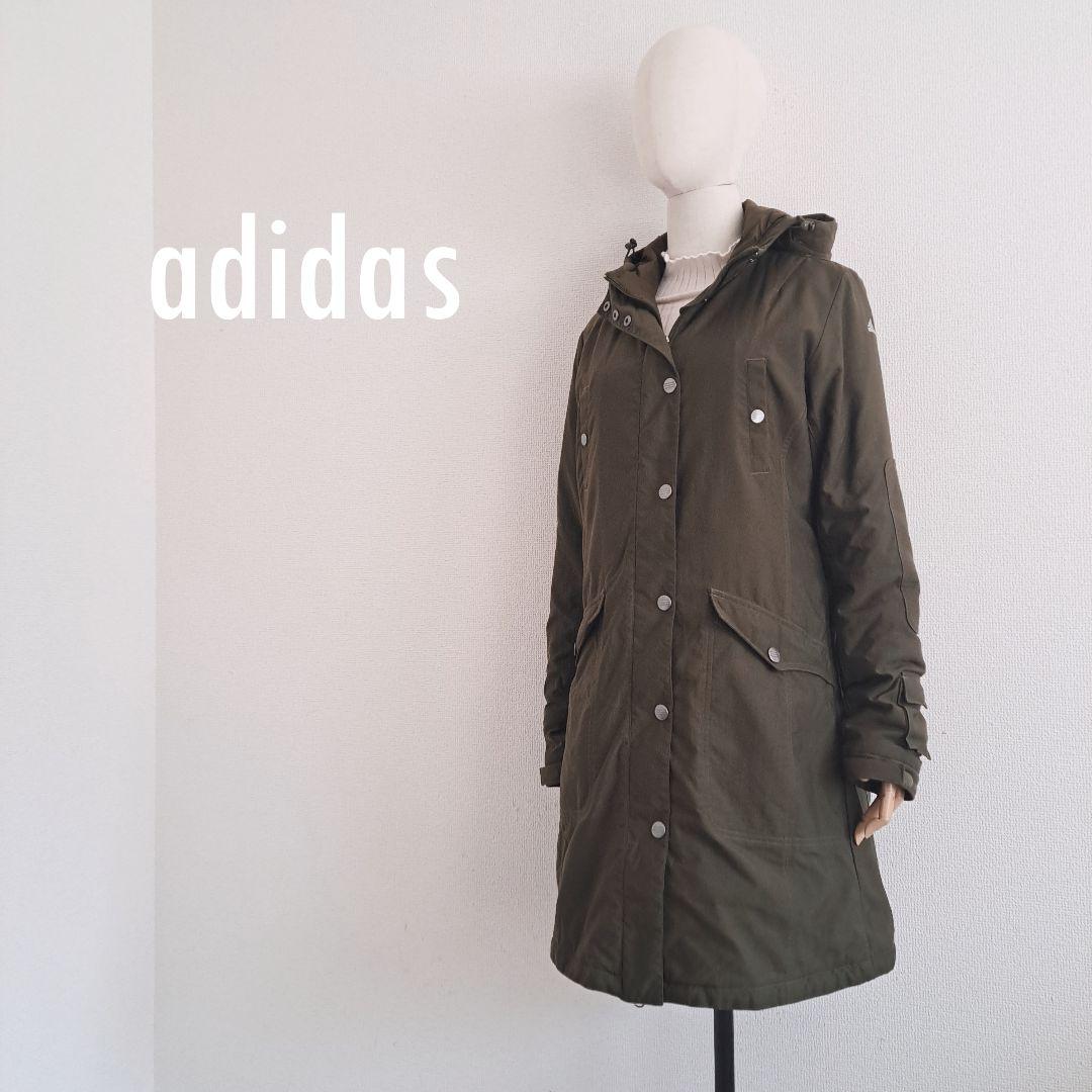 adidas アディダス ミリタリー モッズコート カーキ アウター 中綿