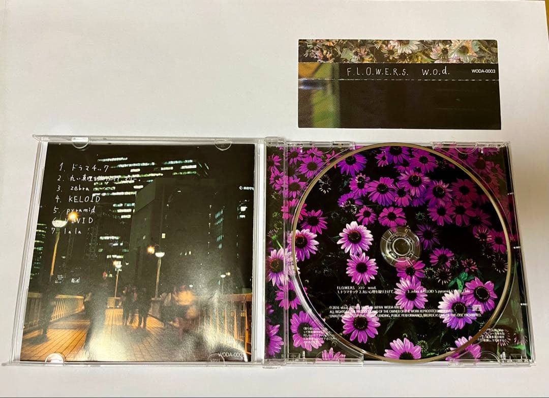 w.o.d. F.L.O.W.E.R.S. CD 7曲入りミニアルバム 廃盤 - メルカリ