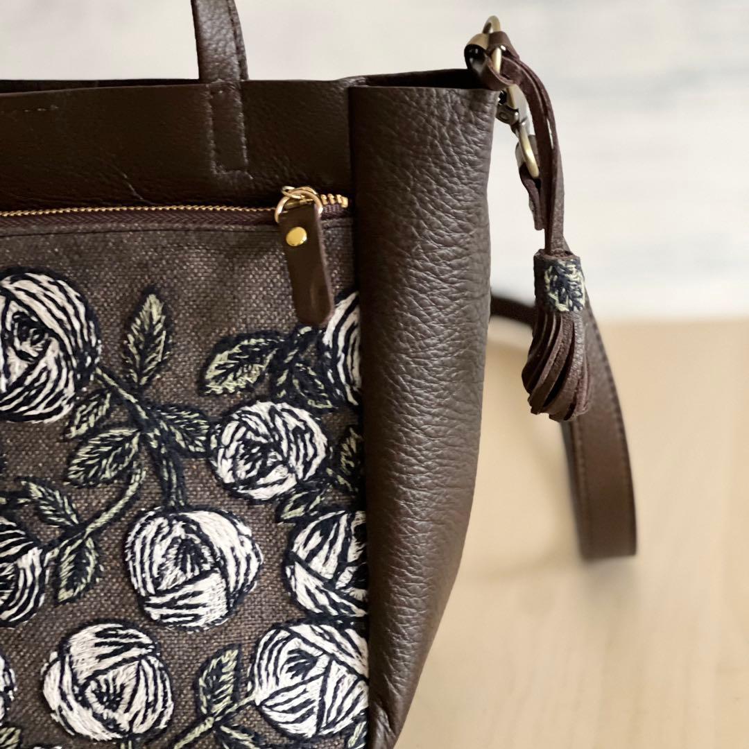 bellyの森様 オーダー用 トート型本革ショルダーバッグ