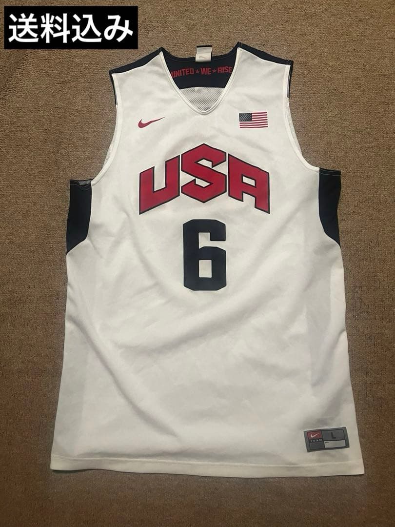 Nike USA バスケットボール ユニフォーム レブロン・ジェームズ L