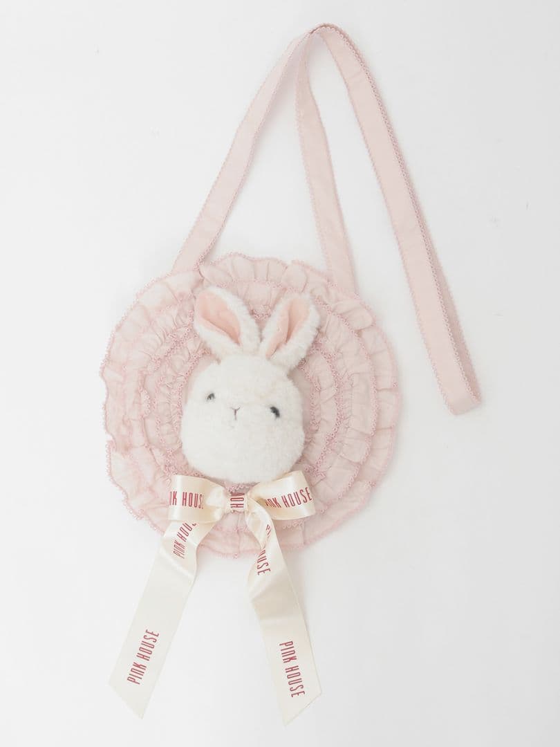 PINK HOUSE ピンクハウス うさぎ 顔ぐるみ ポシェット ぬいぐるみ