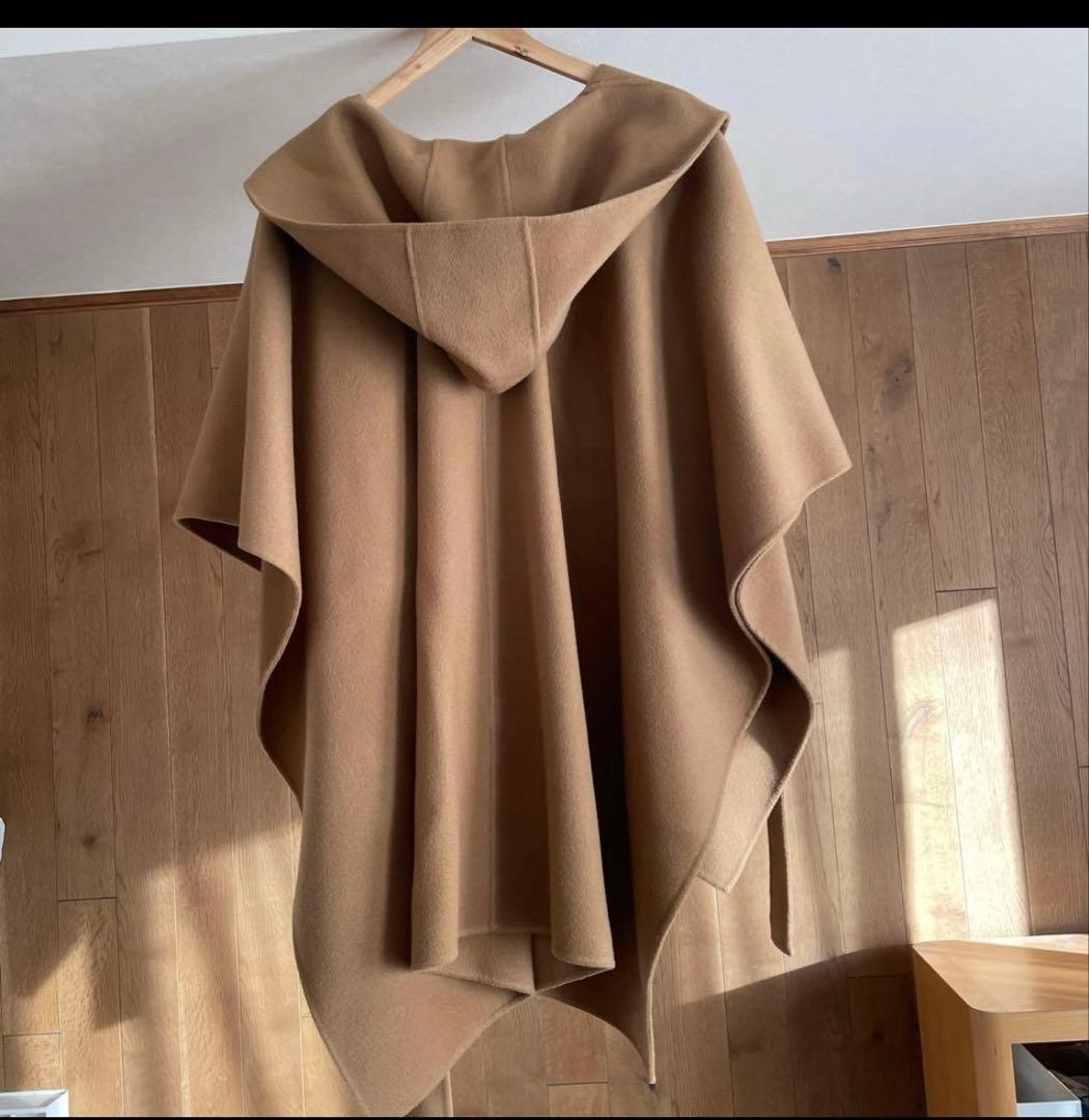 美品】Theory セオリー ポンチョ ケープ コート カシミヤmaxmara