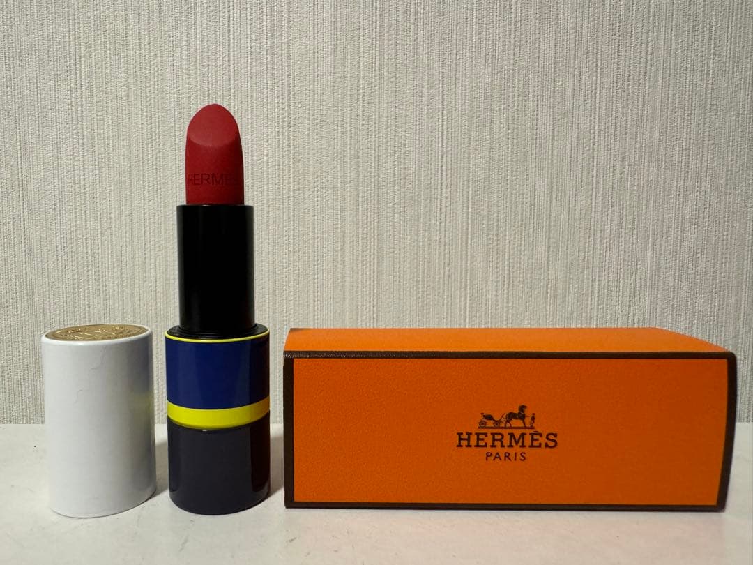 HERMES ROUGE HERMES 47 MAT マットリップスティック Hermès Beauty Rouge Hermés Matte リップスティック-47 Ultrarouge