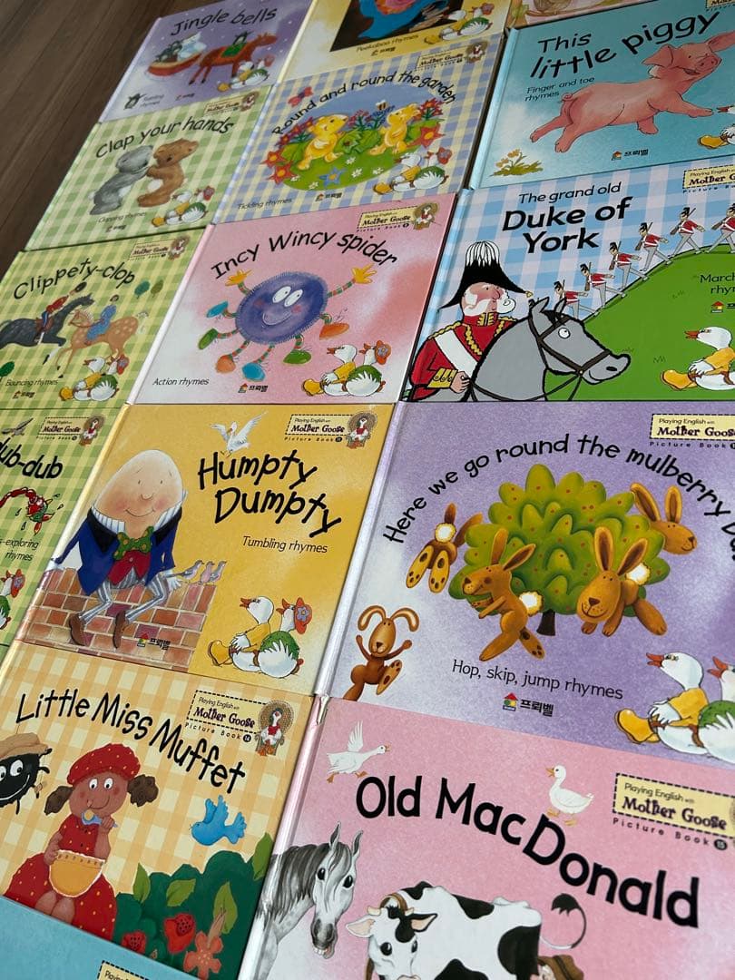 韓国マザーグース 英語教材 #幼児向け英語本16冊 CD8枚 프뢰벨마더구스