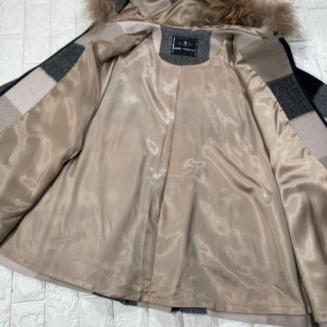 shimizu様専用 グレースコンチネンタル ポンチョ フード ファー - メルカリ