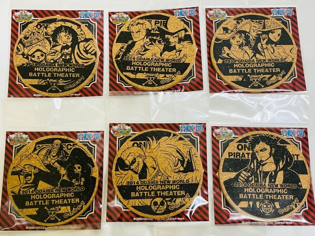 ワンピース 2014 お台場新大陸 限定 コルクコースター ハンコック ナミ 輩