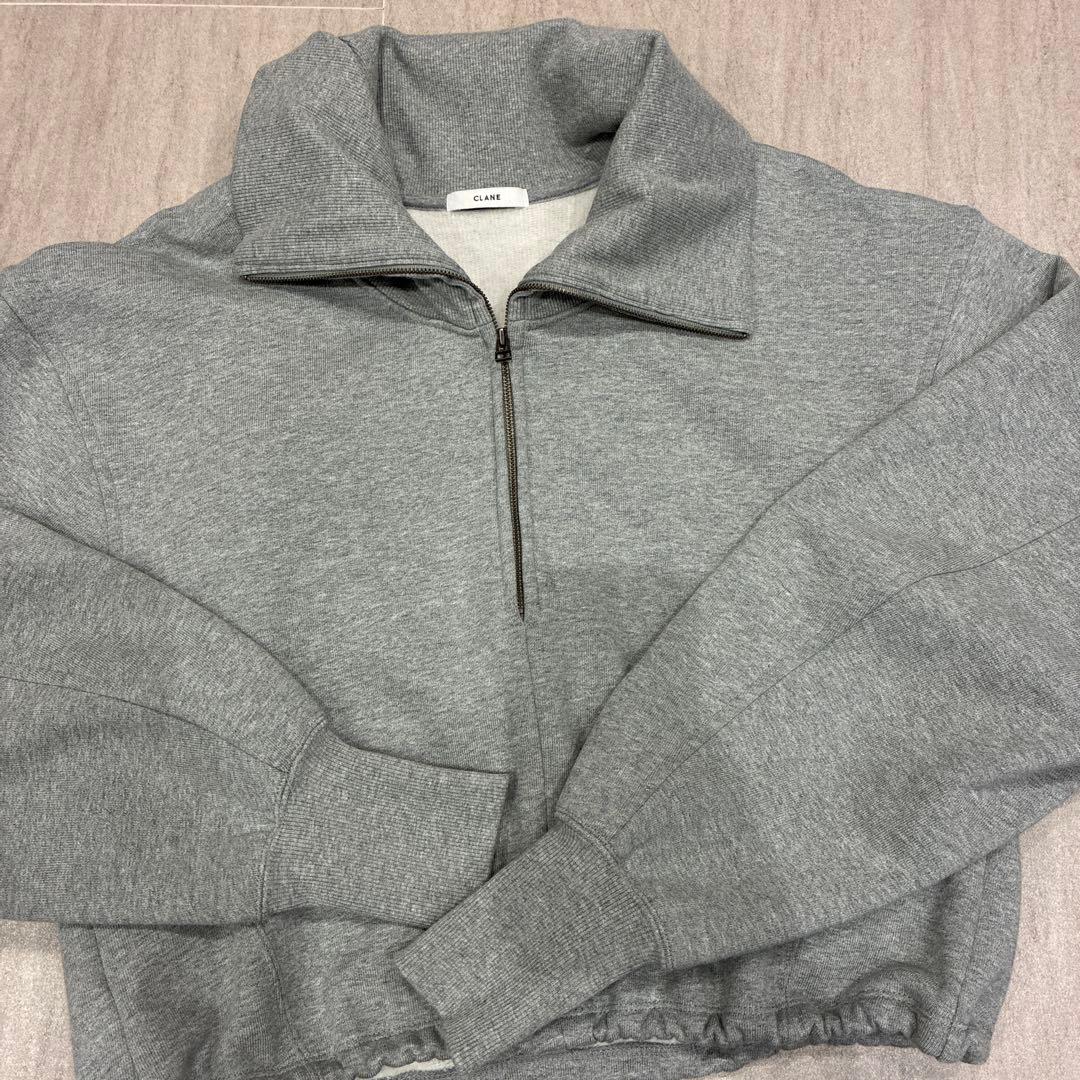 2025 CLANE 美品 グレー ジップアップ スウェット - メルカリ