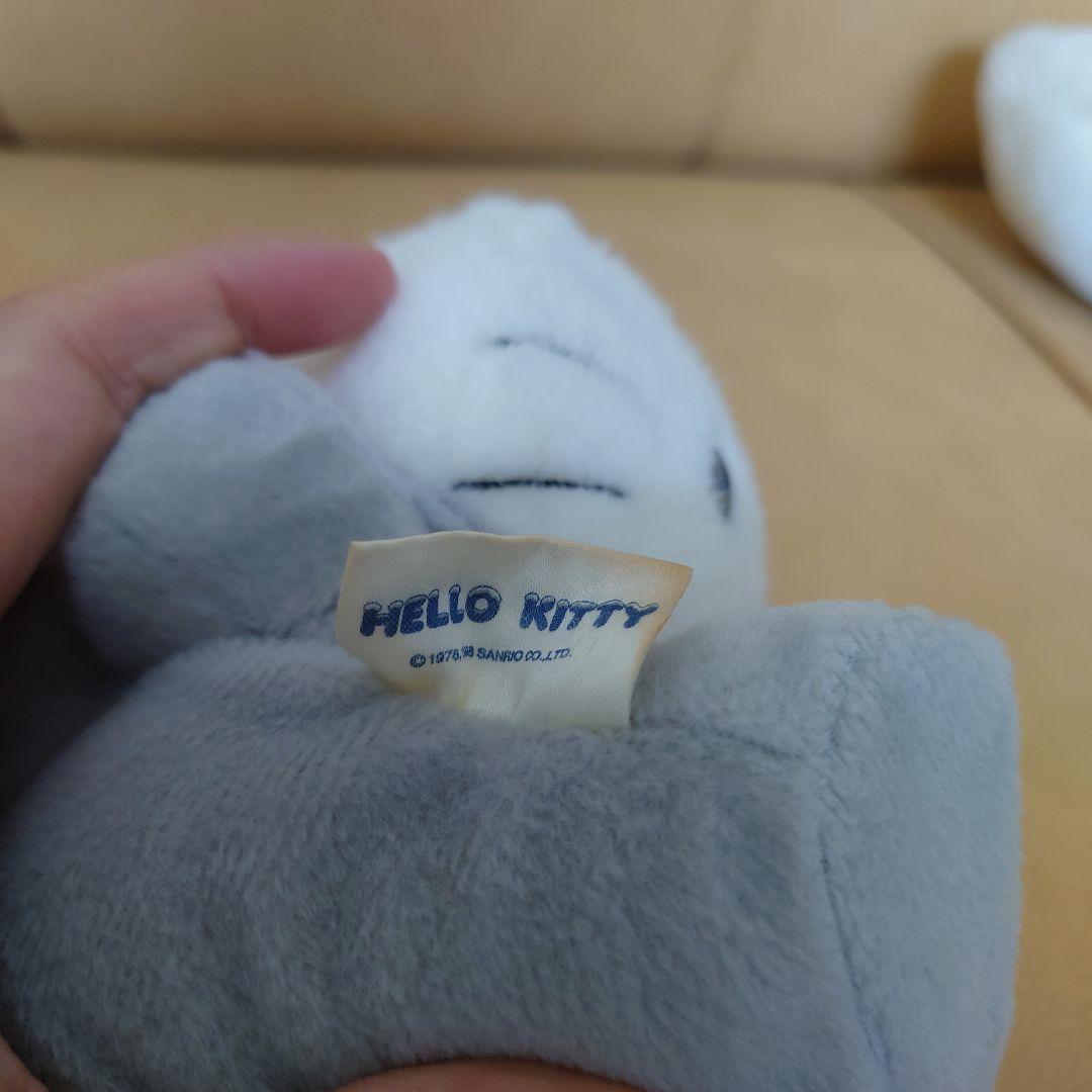 レトロ ハローキティ キティちゃん 銀きつね キツネ 狐 ぬいぐるみ