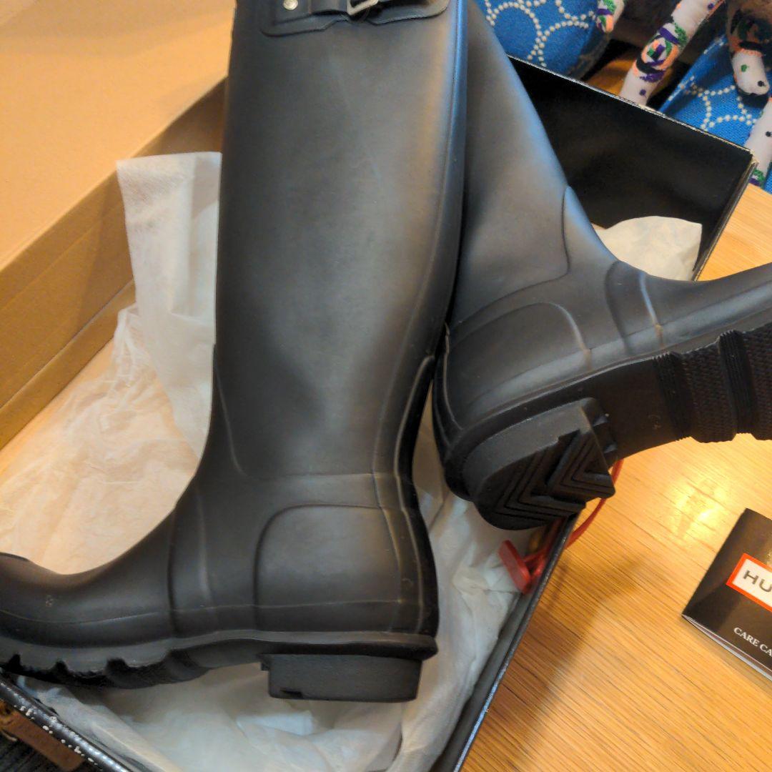 【極美品】HUNTER レインブーツ　uk6 24.5cm〜25cm