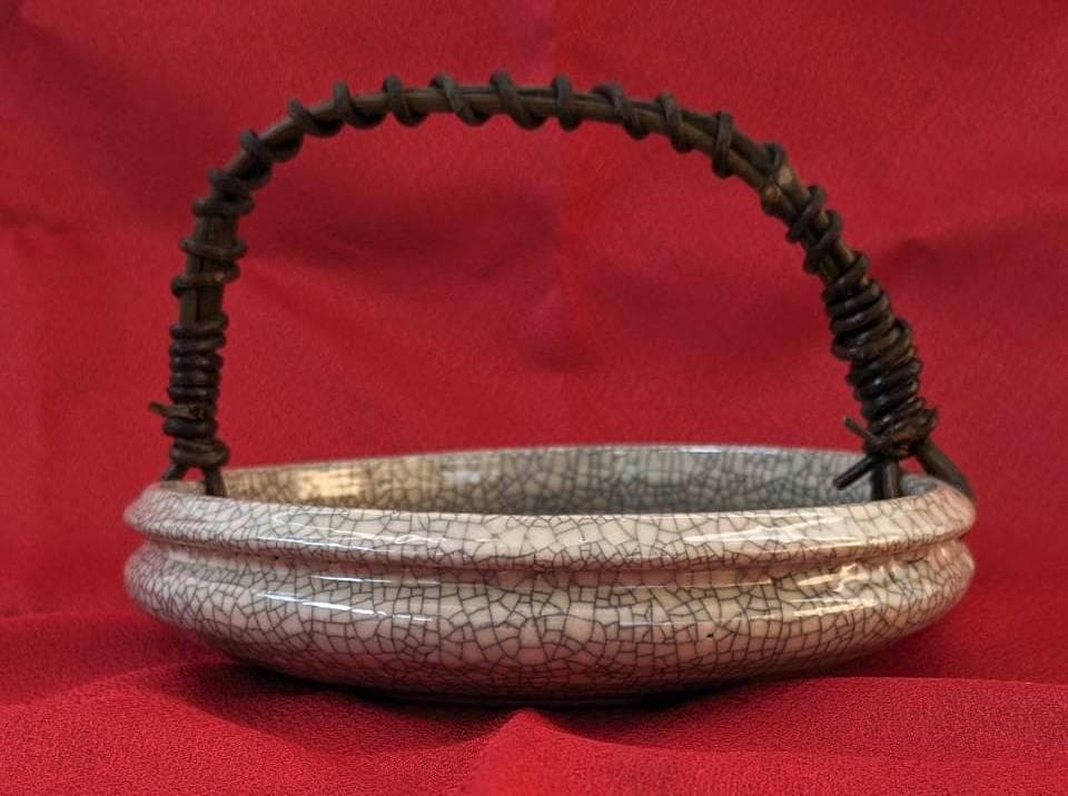 みやじま焼（対厳窯）蔓手付き小鉢 菓子皿 花器 希少 - メルカリ