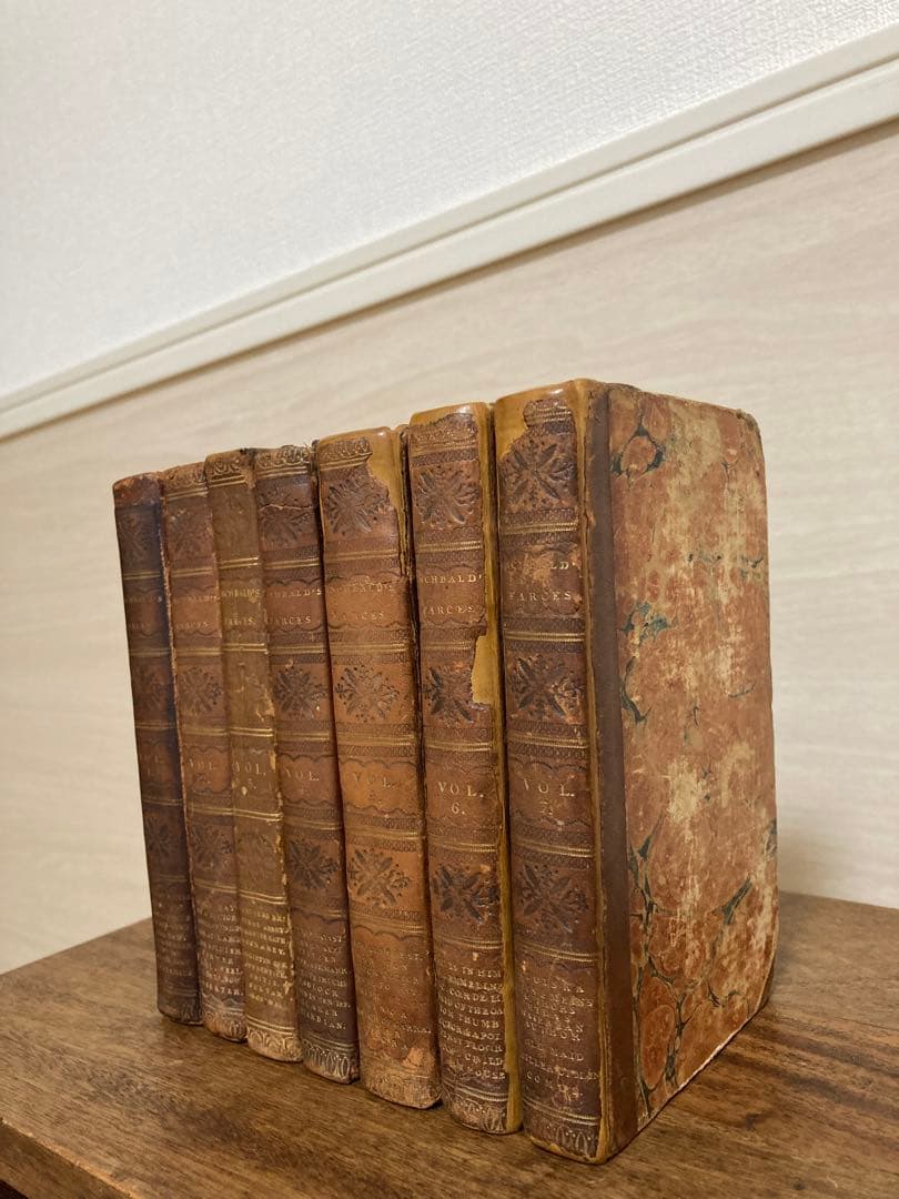 M*E様 【希少7巻セット】アンティーク洋書 百科事典 vol1〜vol7【背革