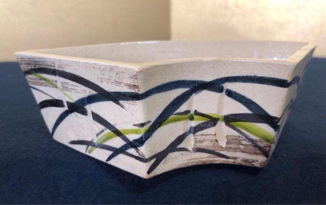 《R》懐石 扇面 向付5客 陶山造 小鉢 共箱　260109き2