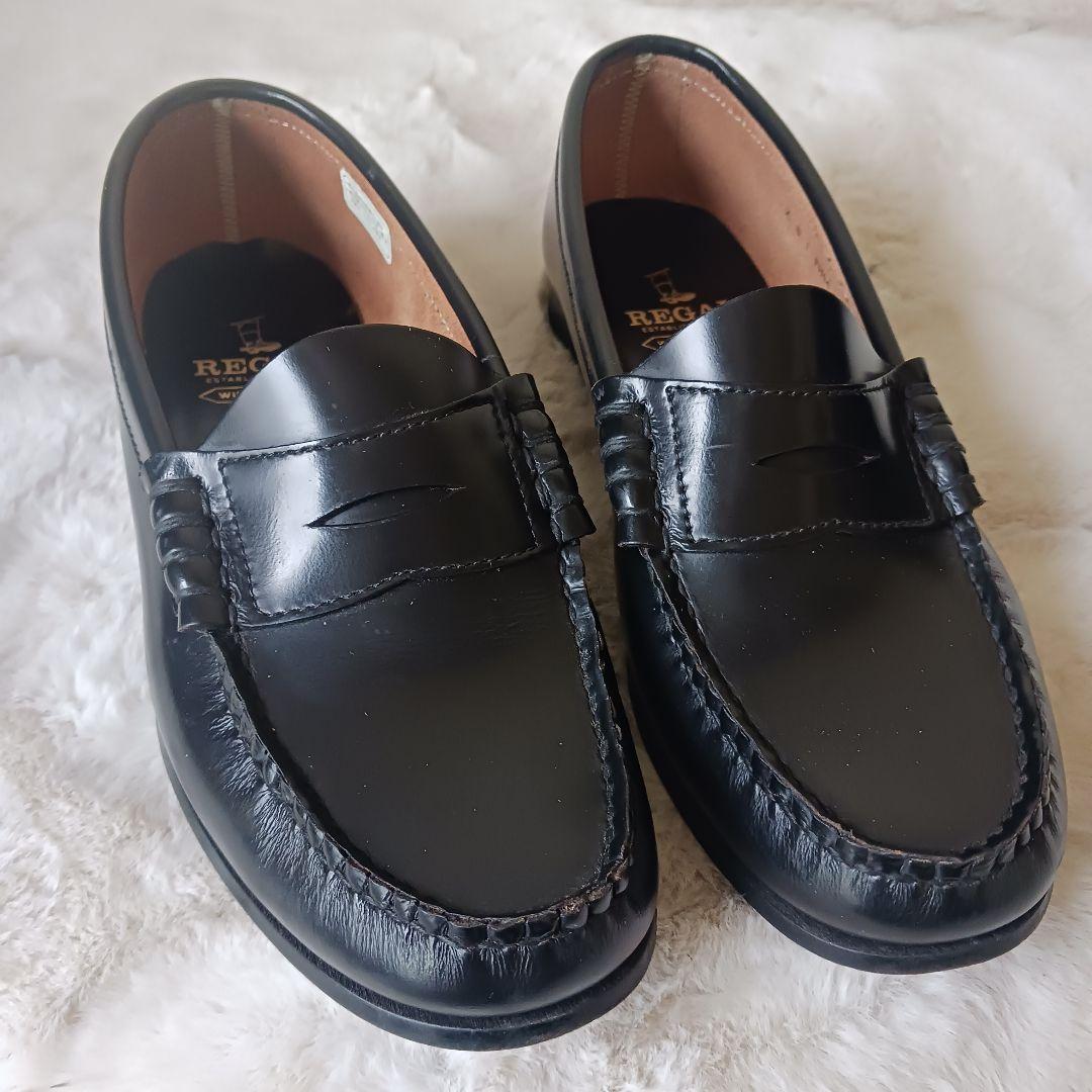 極美品 REGAL リーガル ローファー 黒 ブラック 24.5cm - メルカリ