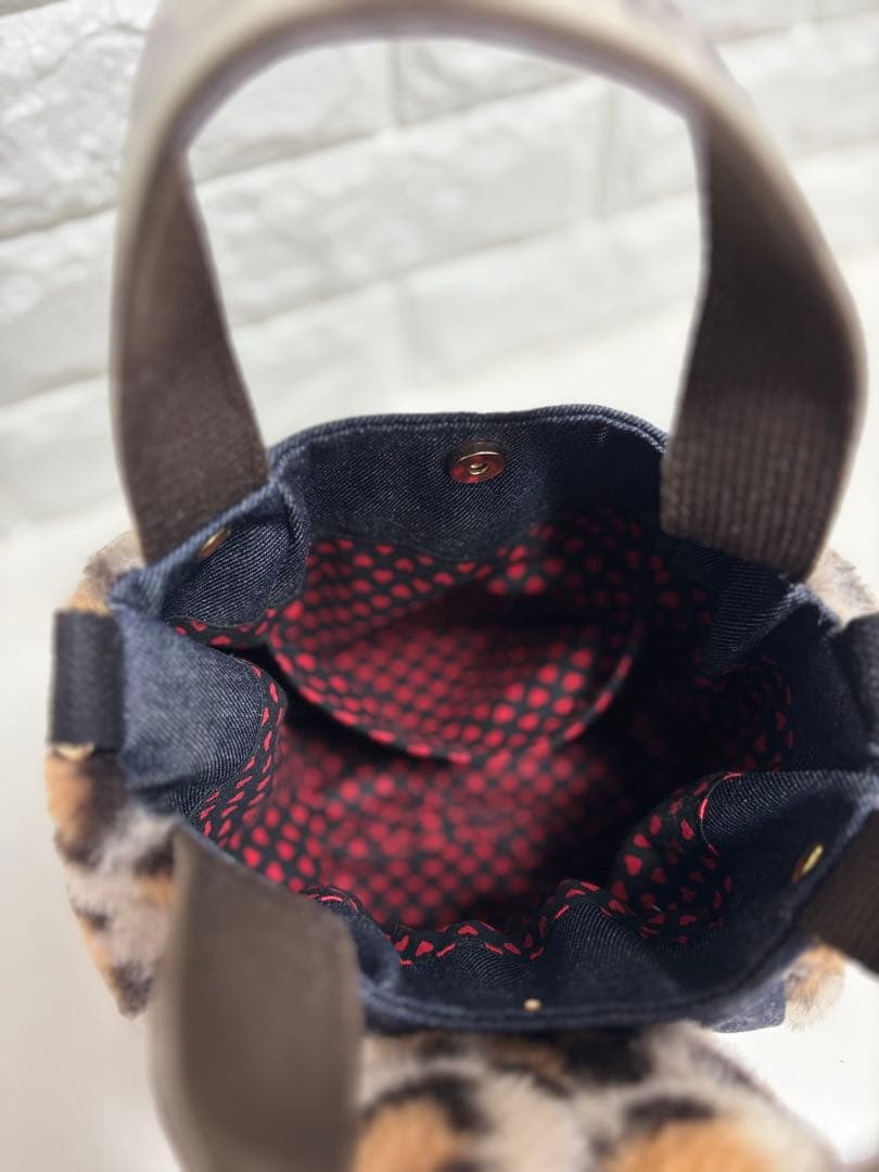 ゆ*ら様 コヤンイサムチョン ハンドメイド ファーミニバッグ ヒョウ柄