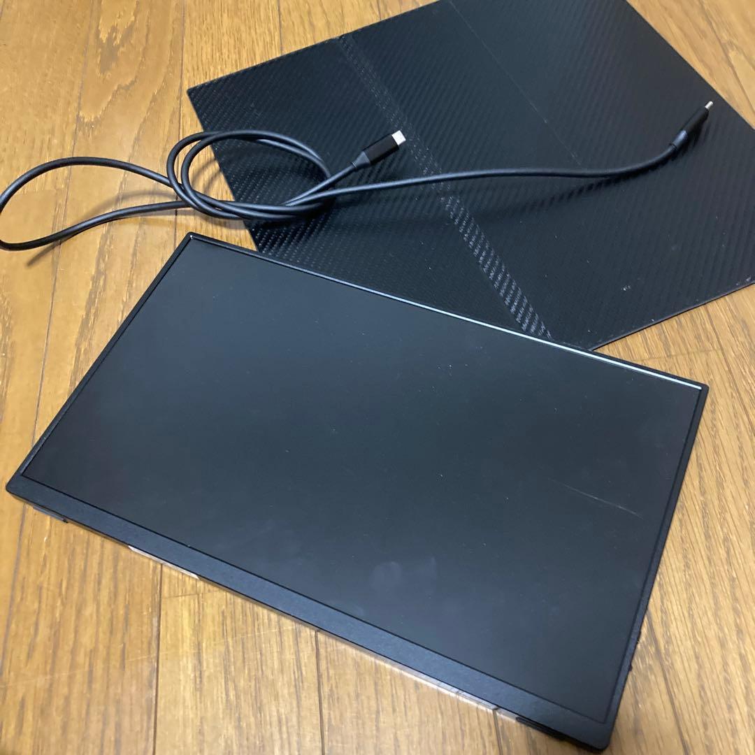 カーボンファイバー調 モニター台 USB-C接続 | 激安通販のイーサプライ