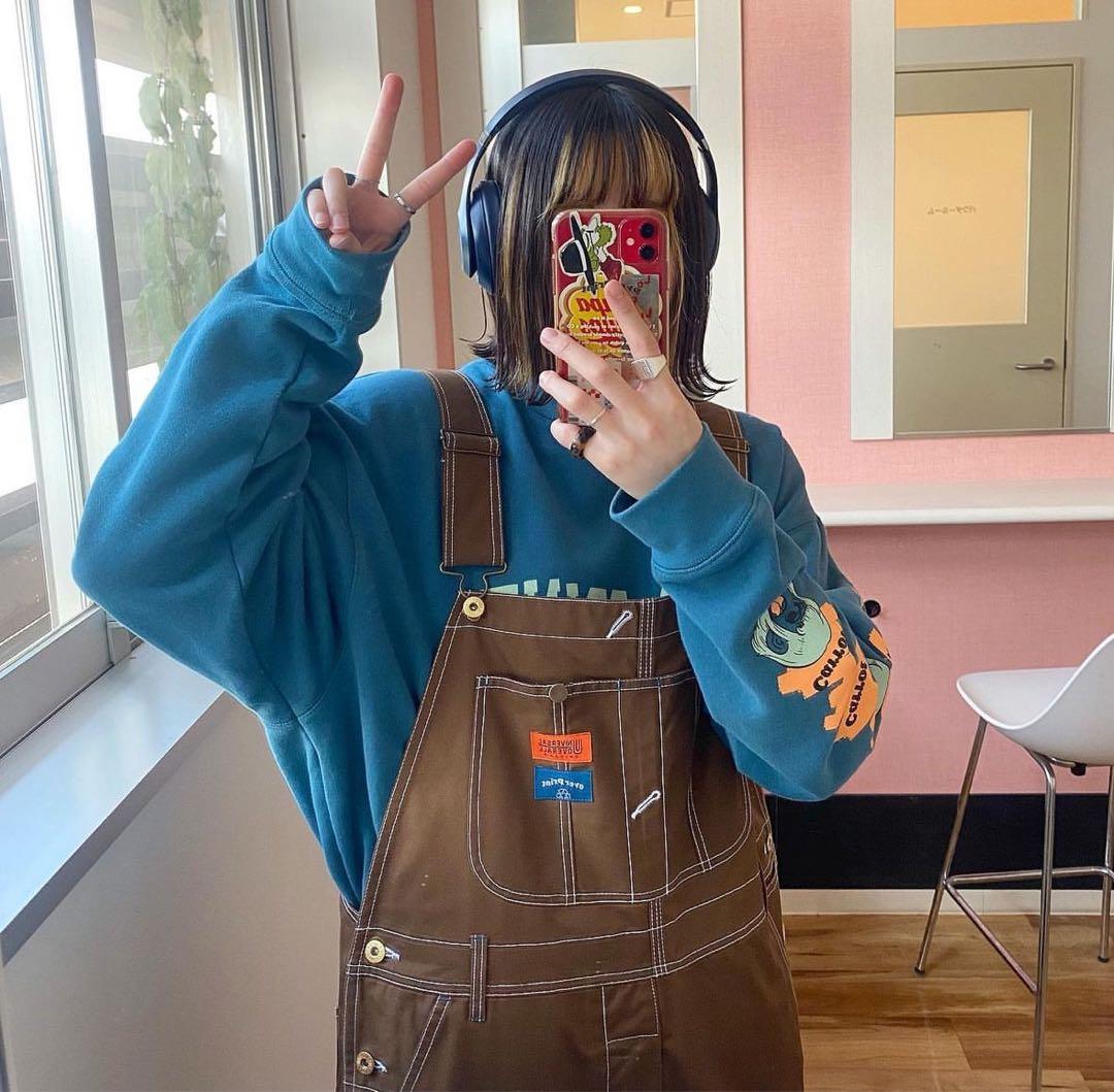 over print × UNIVERSAL OVERALL コラボ - メルカリ