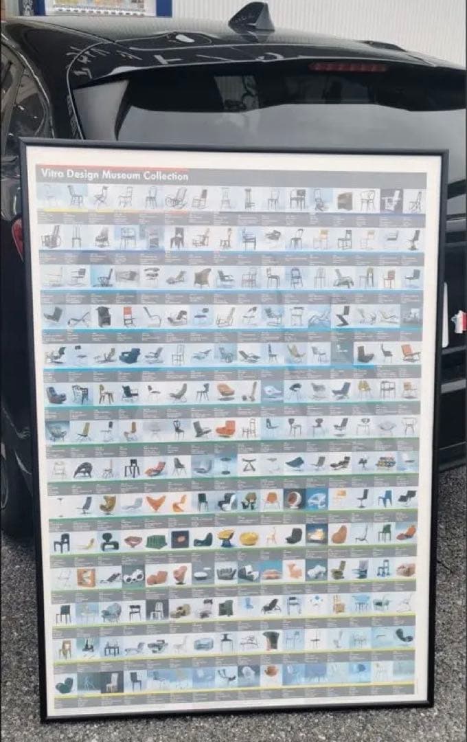 vitra ヴィトラ　デザイン　ミュージアム　ポスター　フレーム付き vitra Design Museum チェアコレクション ポスター Chair Collection