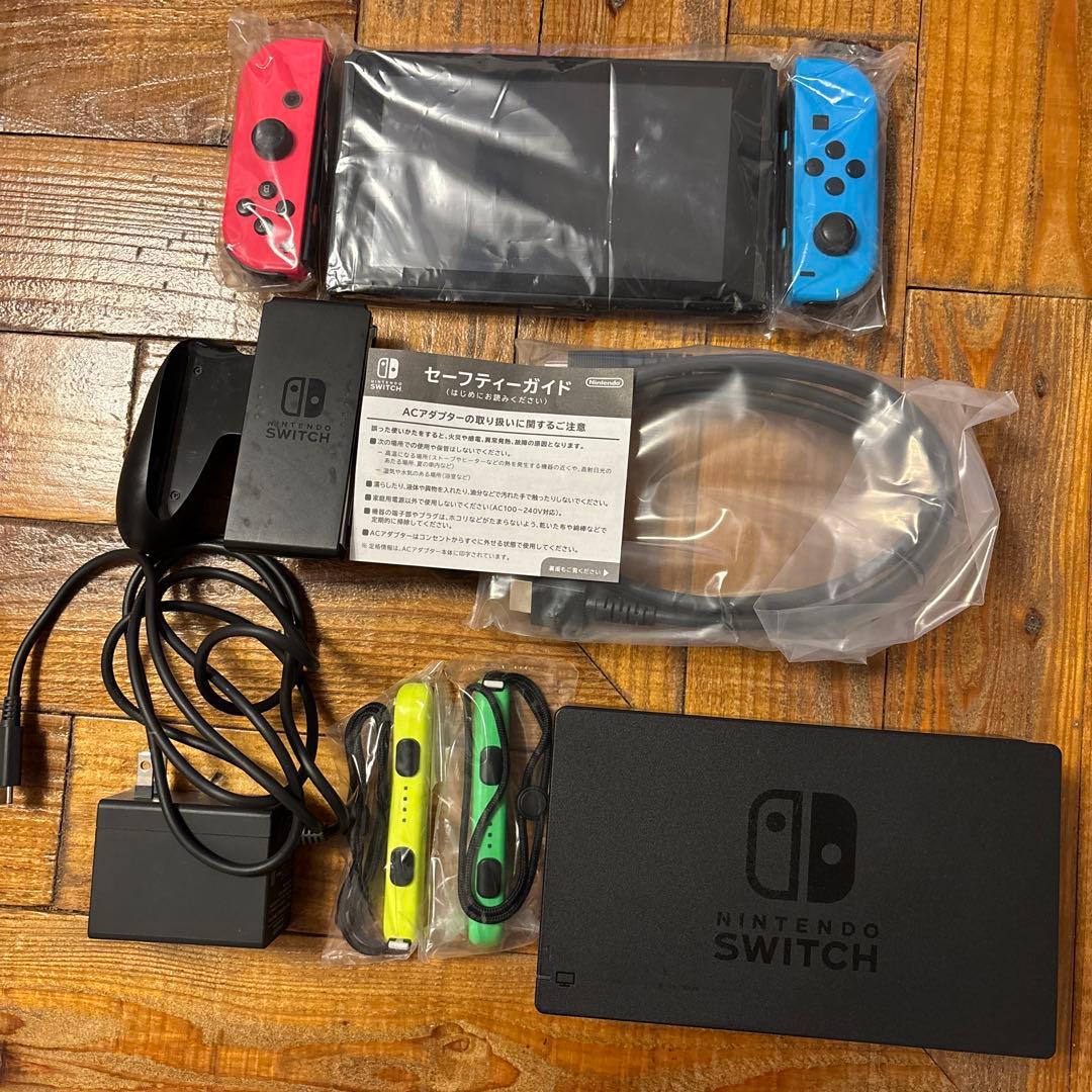 Nintendo Switch本体　ネオンブルー／レッド　SDカード128GB付 Nintendo Switch ネオンブルー・ネオンレッド 任天堂 ゲーム機 本体