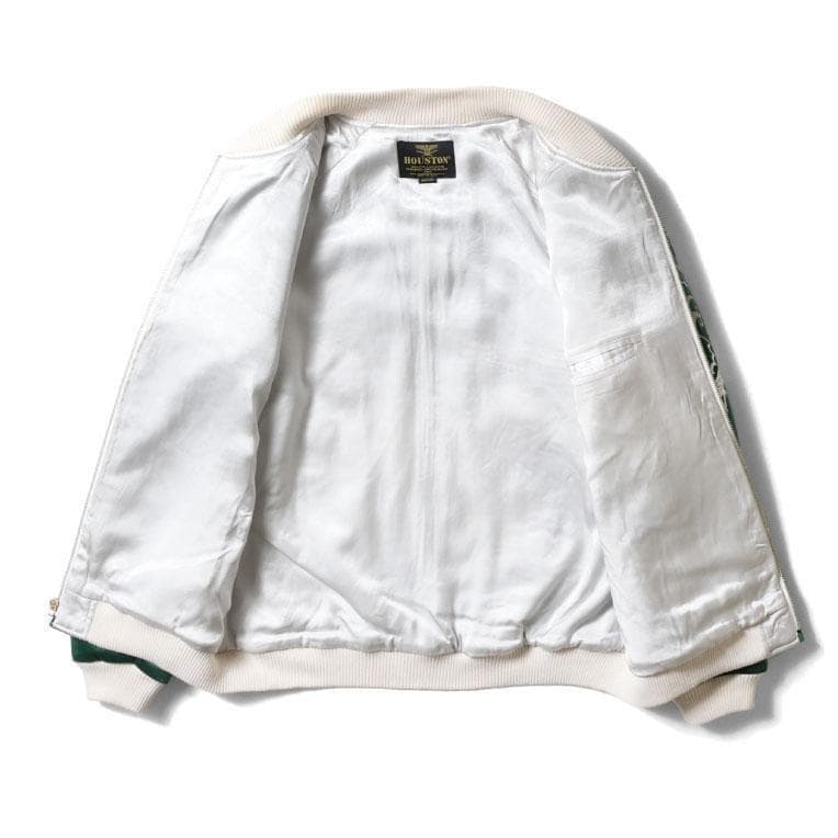 新品＊HOUSTON 別珍 スーベニアジャケット トナカイ柄 ブラック M