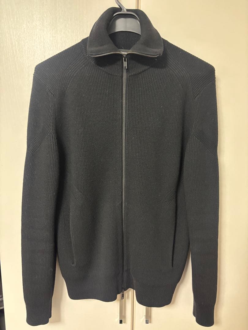 theory ジップアップニット　ドライバーズニット　Sサイズ 畦編みドライバーズニット/ジップアップニット｜メンズファッション