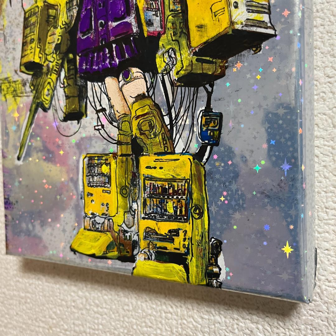 アニメスタイルのガンダム女子高生アートキャンバス