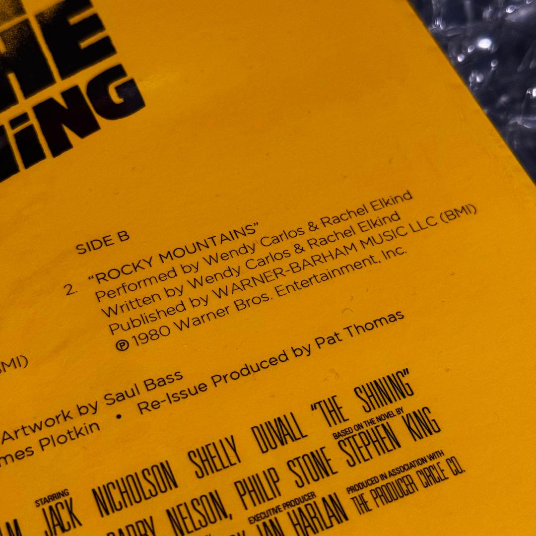 SHINING シャイニング (映画) サウンドトラック 7インチ レコード