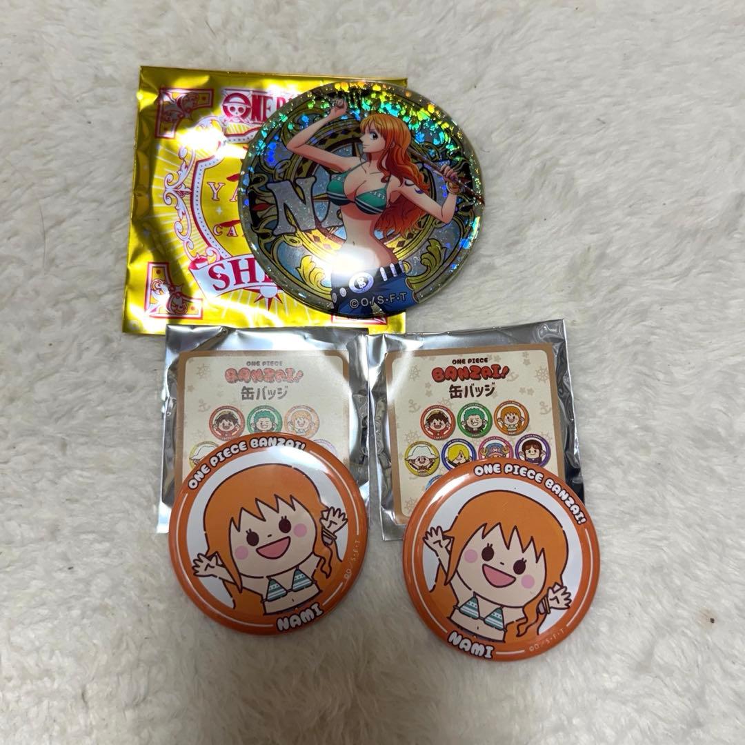 ONE PIECE 輩 ナミ 缶バッジ 缶バッチ ワンピース 麦わらストア限定