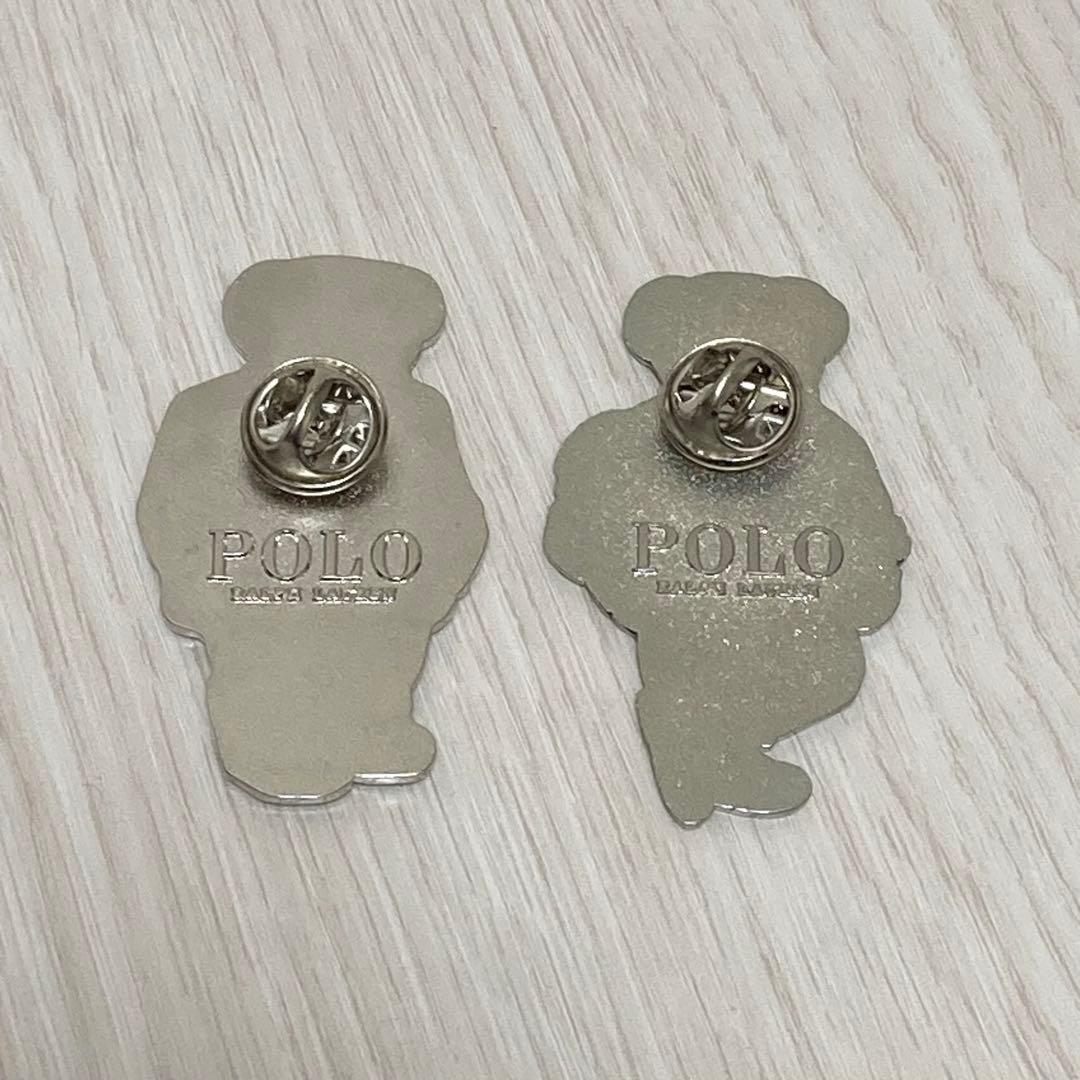 ポロベア ピンバッジ 2個セット ノベルティ ラルフローレン - メルカリ