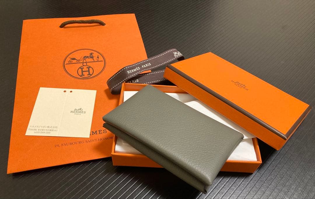 HERMES◆エルメス◆カードケース◆ガルヴィ　グリメイヤー エルメス カルヴィデュオ カードケース グリメイヤー (HERMES/カード