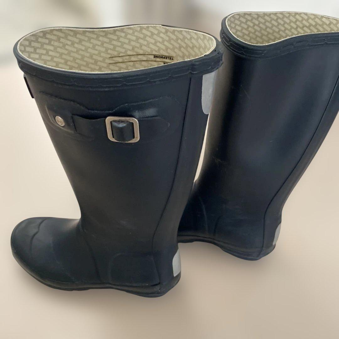 HUNTER ネイビー 長靴 バックル付き UK13（20.7cm） - メルカリ