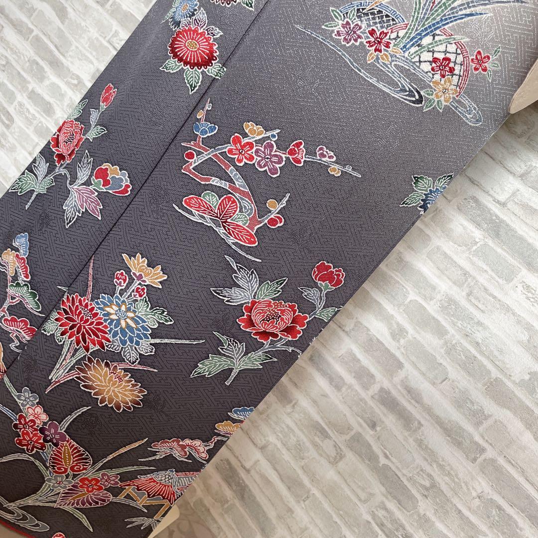 小紋のみ 型染め 紗綾形地紋 着物 P3 - メルカリ