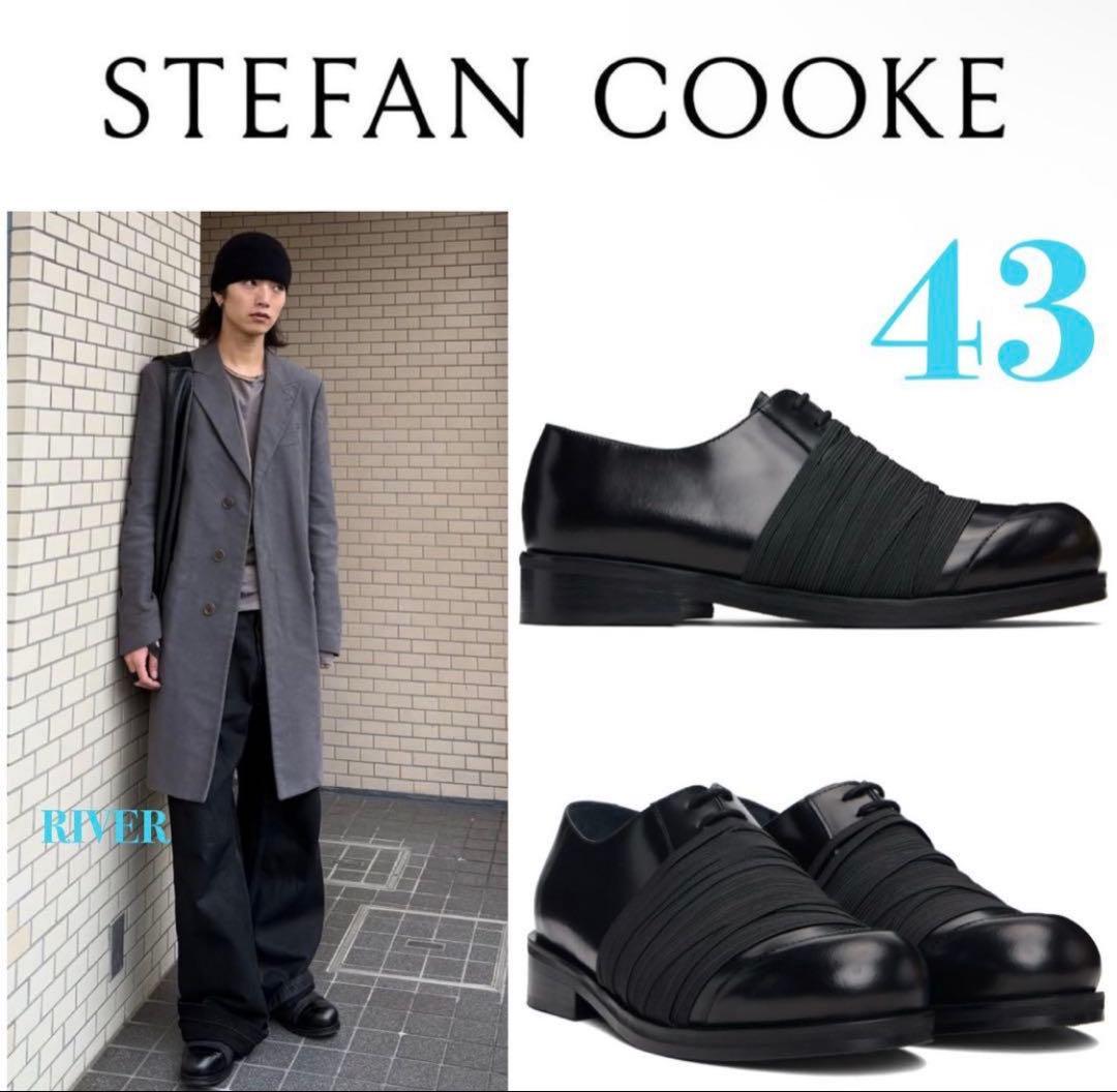 STEFAN COOKE】BLACK ELASTIC BIKER 43 - メルカリ