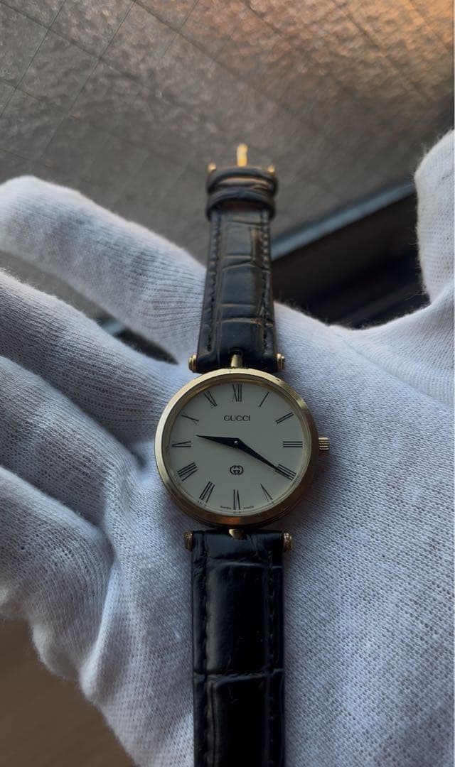 グッチ ⭐️シェリーライン⭐️ ヴィンテージ ⭐️レディース 腕時計 GUCCI / グッチ / シェリーライン / グリーン / ヴィンテージ腕時計