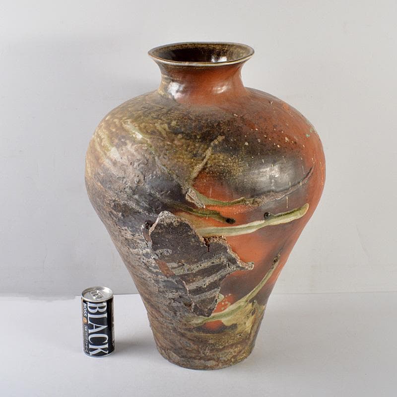 伊賀焼　大壷　飾壷　高さ約51㎝　C　R5886C 伊賀焼 大壷 飾壷 高さ約51㎝ C R5886C 伊賀焼 大