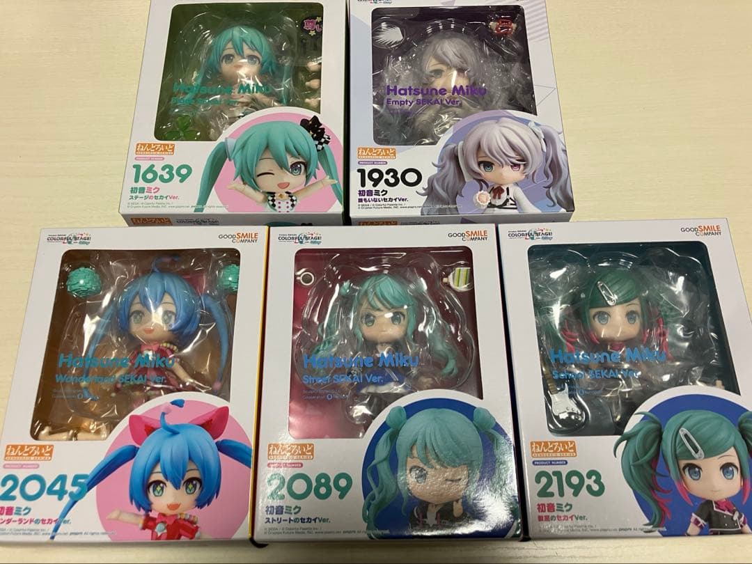 ねんどろいど プロジェクトセカイ ミク 5点セット プロセカ 初音ミク ねんどろいど 5体セット - メルカリ
