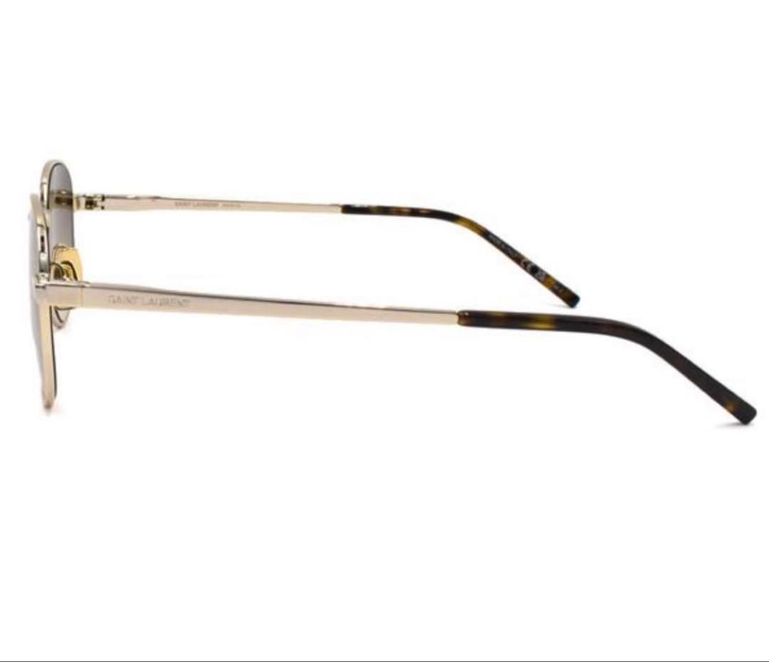 未使用 サンローラン SL555 003 サングラス ブラウン ゴールド - メルカリ