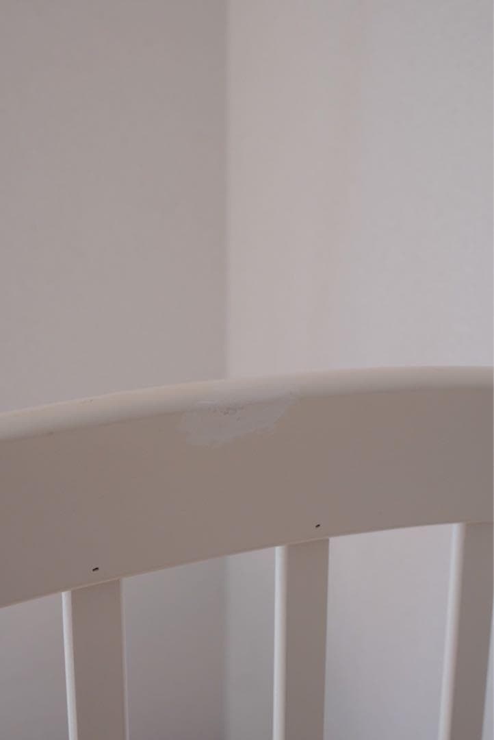 大人気 説明書付き《KATOJI》ハイポジションベビーベッド アーチ ホワイト