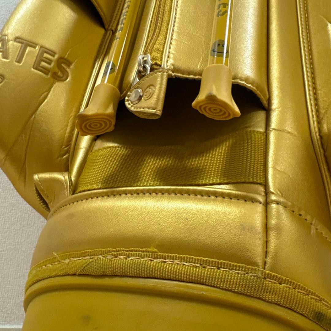 希少）パーリーゲイツ キャディバッグ ゴールド - メルカリ