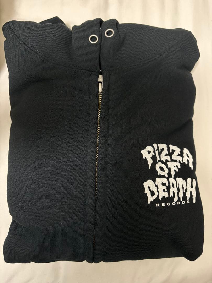 Pizza of Death Records ジップアップパーカー S PIZZA OF DEATH RECORDS ジップアップパーカー ブラック｜Yahoo!フリマ