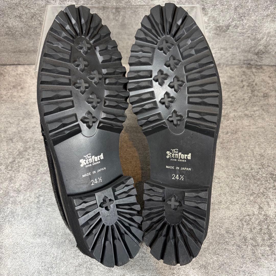 そ*ん様 極美品✨　ケンフォード　ローファー　ペイズリー　24.5cm 黒