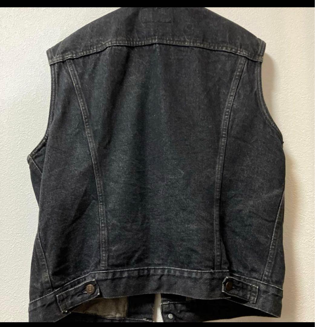 リーバイス 先染めブラックデニム ベスト アメリカ製 USA製 - メルカリ