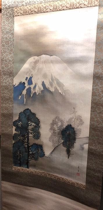 川村曼舟 富士山 掛け軸 掛軸 富嶽図 共箱あり 二重箱29 - メルカリ