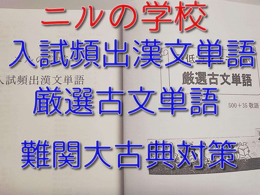 ニルの学校による古文単語漢文単語集フルセット 駿台 鉄緑会 河合塾