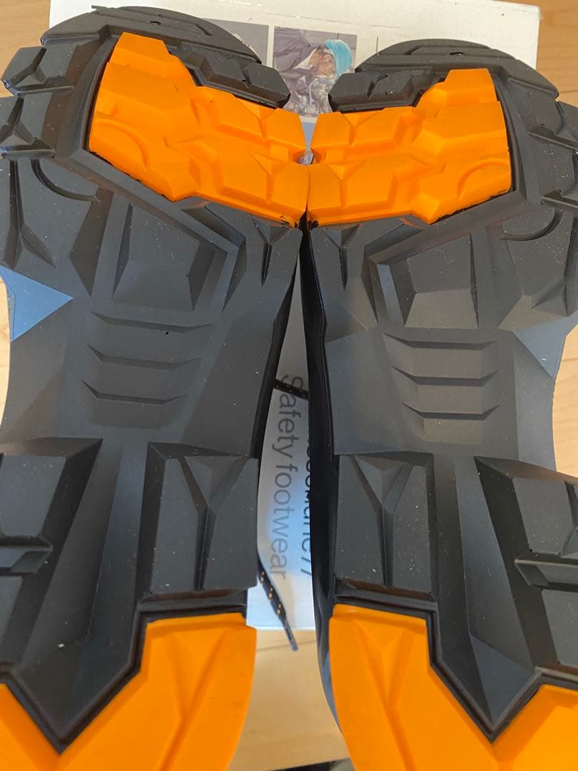 27.5cm uvex2 安全靴 作業靴　黒/オレンジ